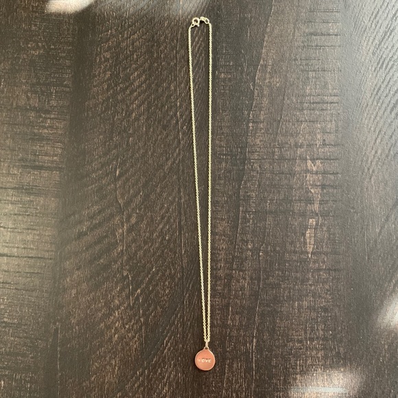 Helen Ficalora Sterling Silver LOVE Disc Necklace - Picture 6 of 10